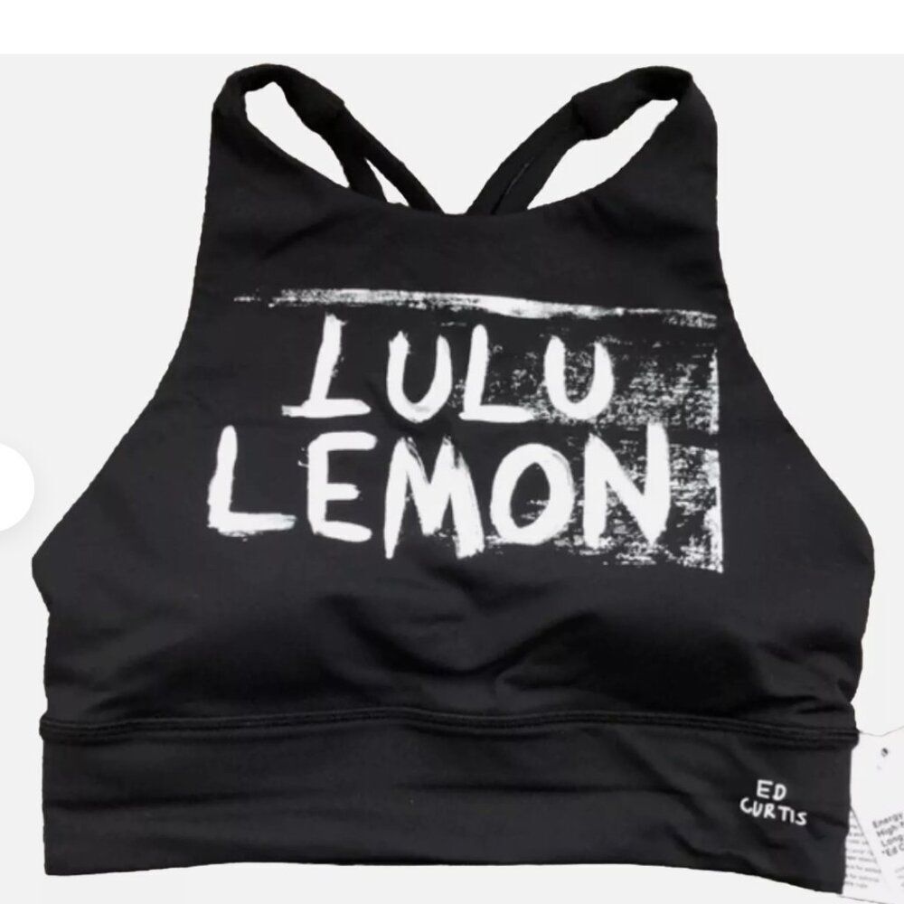 LULULEMON ENERGY BRA HIGH-NECK LONGLINE Size 6 ED CURTIS COLLECTORS SIZE 6 NWT - Picture 1 of 6